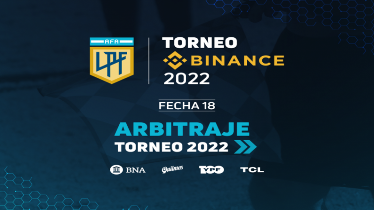 LPF: árbitros para la 18ª Fecha