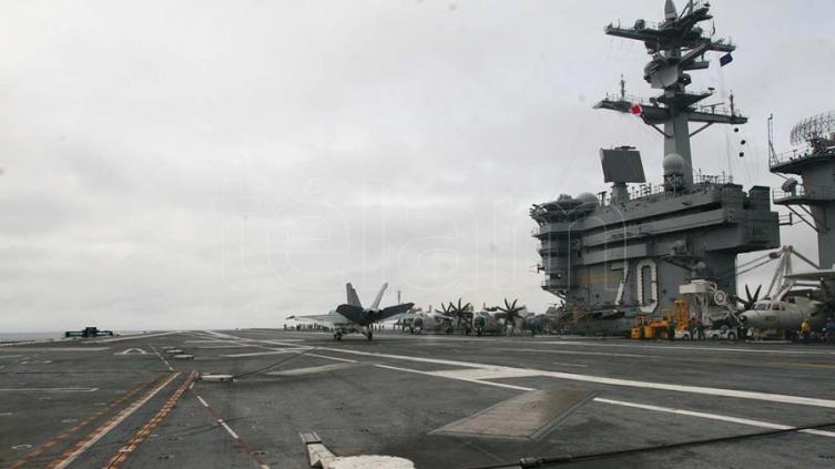 Estados Unidos envió un portaviones a Corea del Sur para unas maniobras
