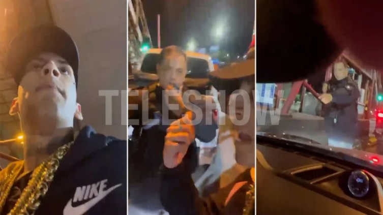 La violenta discusión de L-Gante con un grupo de policías