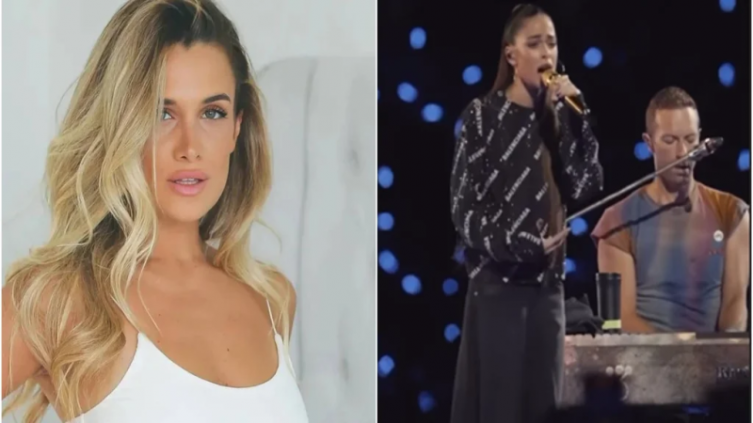 En el recital de Coldplay: Camila Homs presenció el show de Tini Stoessel