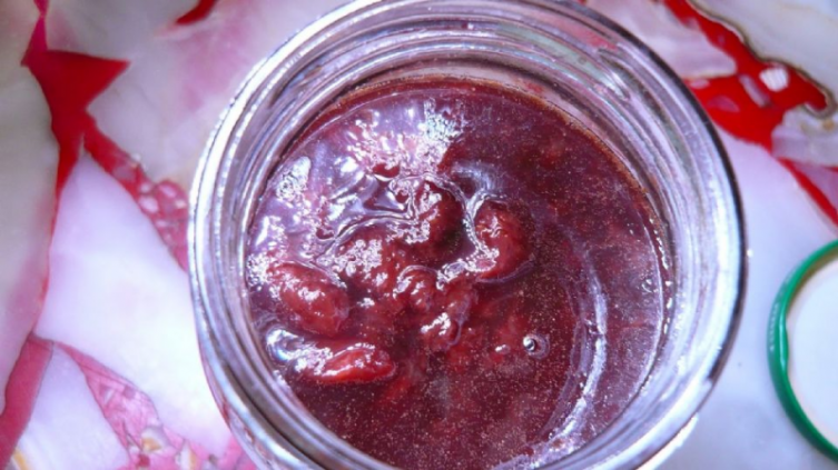Mermelada casera de frutillas