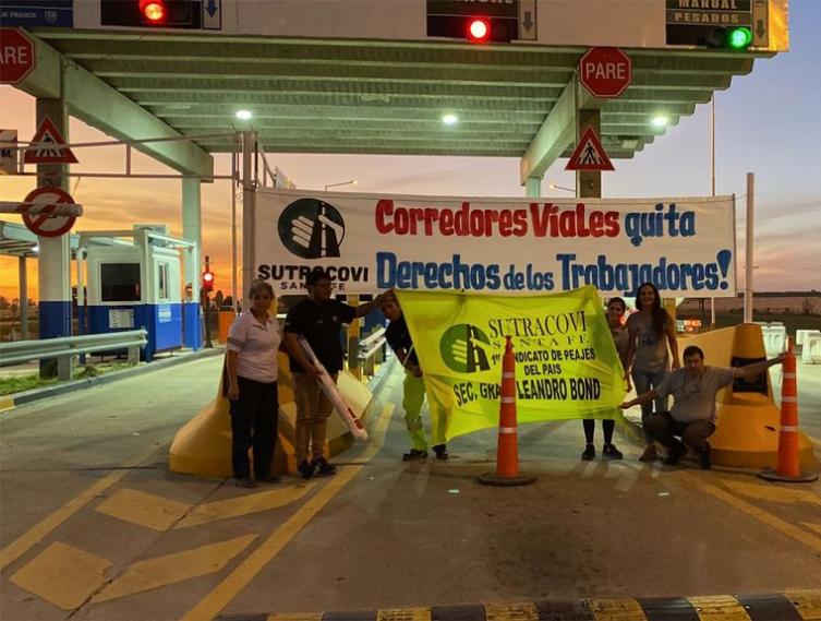 Paro de trabajadores de peaje por tiempo indeterminado