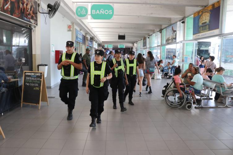 La provincia organizó un operativo en la zona de la terminal de Santa Fe