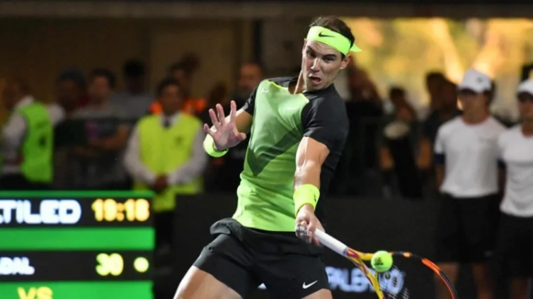 Nadal brilló en su exhibición en Buenos Aires 
