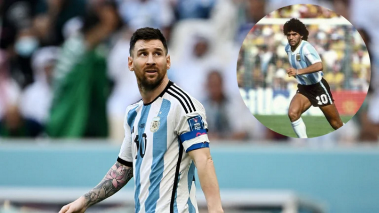 Lio Messi le rindió tributo a Diego Maradona en las redes 
