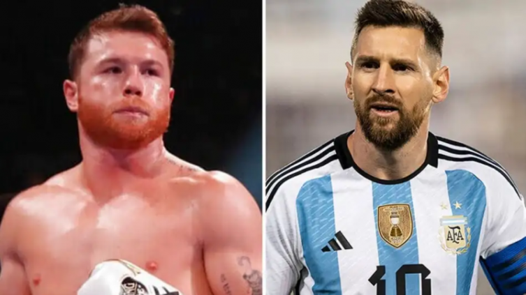Destrozaron en la red a Canelo Álvarez por amenazar a Lionel Messi