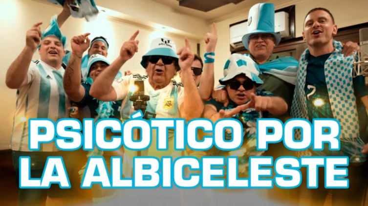 Los Palmeras alientan a la Selección Argentina