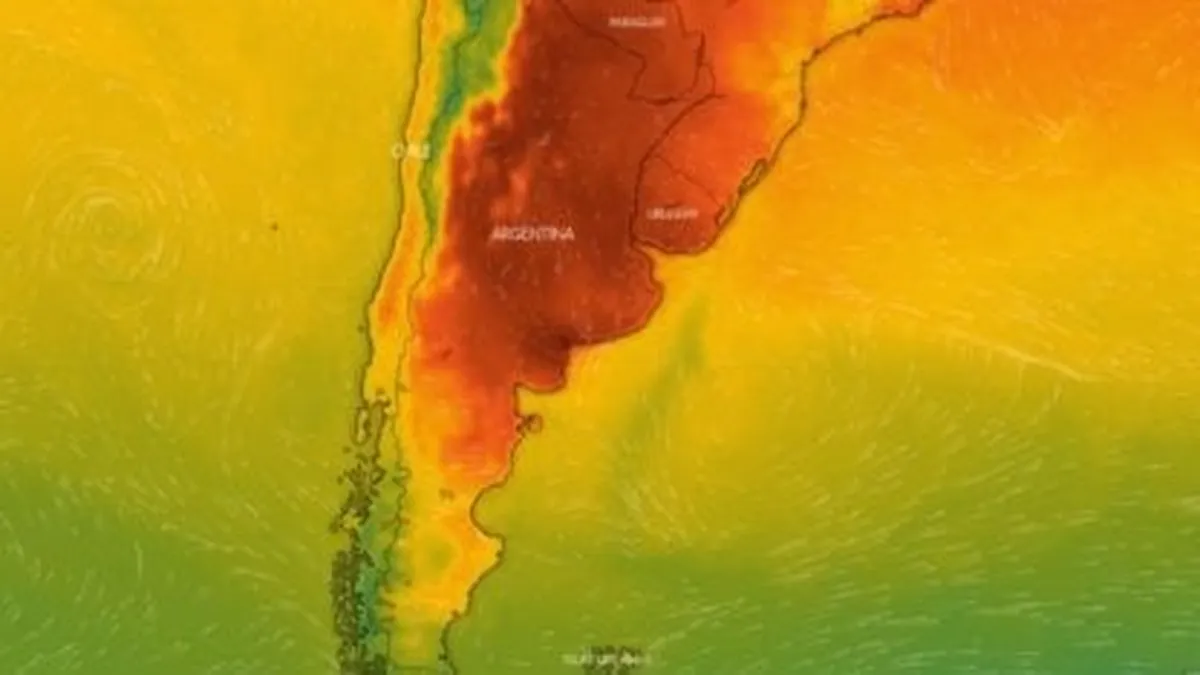 Ola de calor extrema y alerta roja en gran parte de Argentina