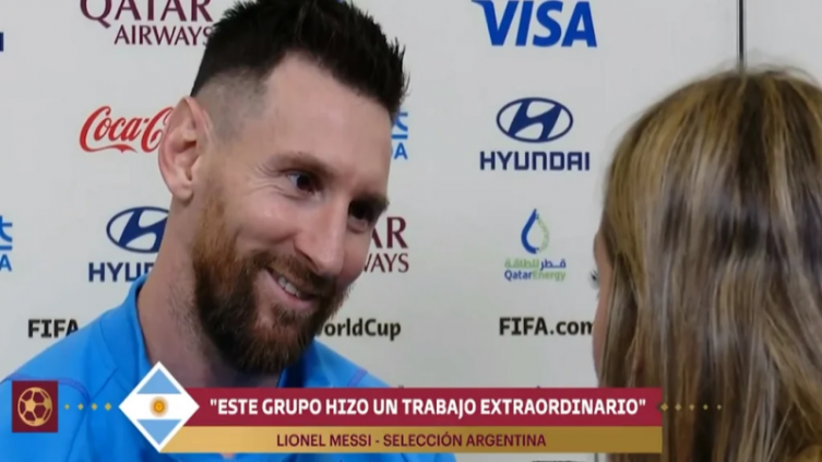 Una periodista le expresó a Messi lo que todos queremos decirle
