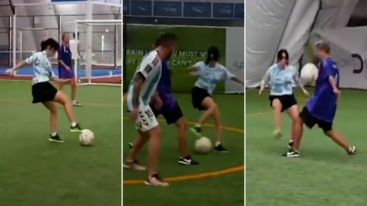 El video de Lali Espósito jugando al fútbol que se hizo viral