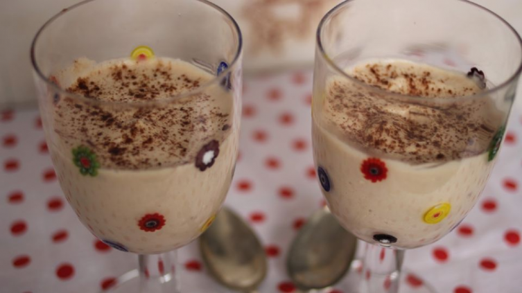 Mousse de queso mascarpone al chocolate