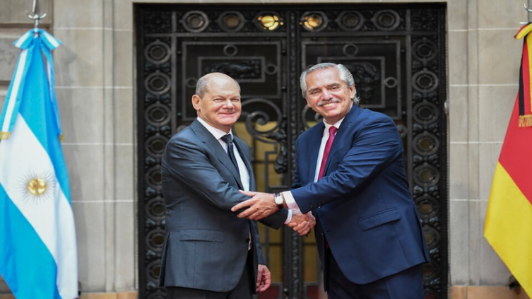 Encuentro bilateral de Alberto Fernández con al canciller Olaf Scholz