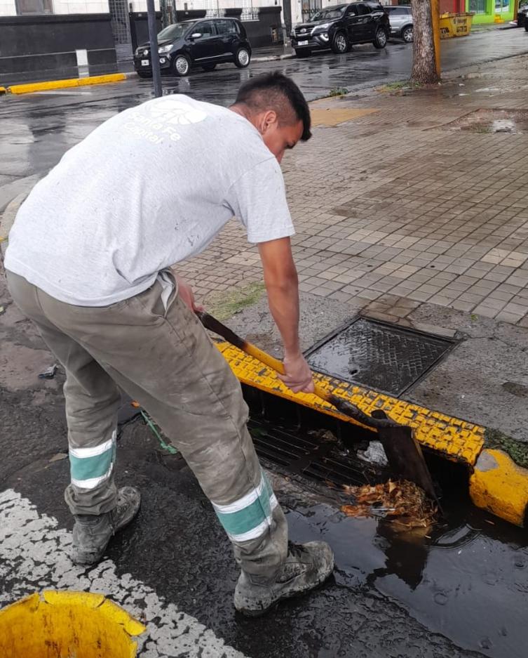 Se registraron lluvias dispares en distintos puntos de la ciudad