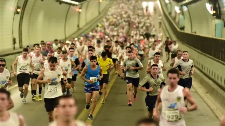 Carrera pedestre en el Túnel Subfluvial