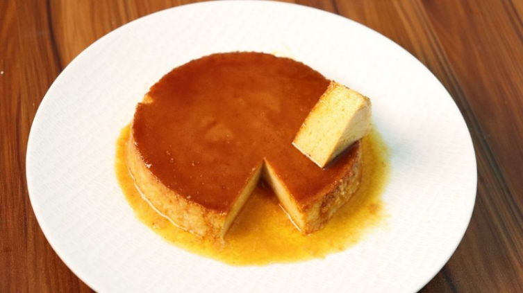 Flan de avena sin lactosa y sin huevo