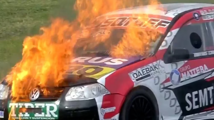 Copa Bora: se incendió el auto del hermano de Dibu Martínez