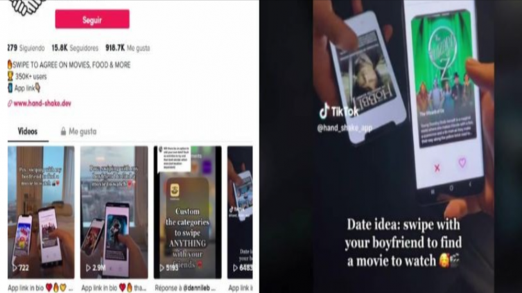 Tinder de películas, series y vacaciones