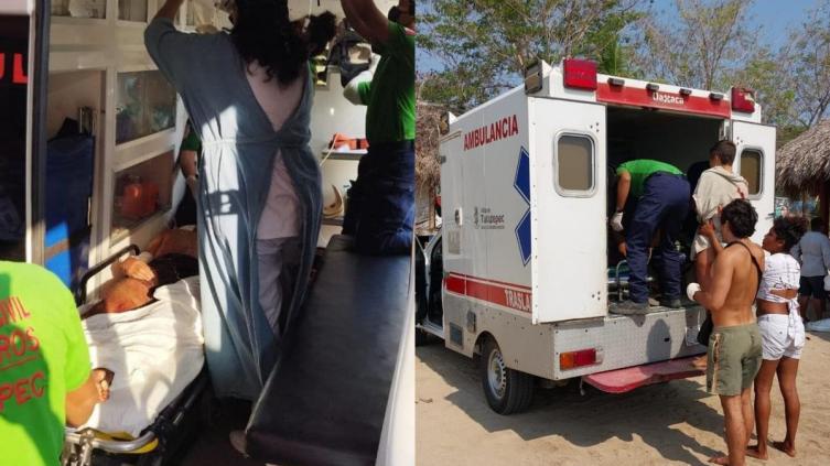 Trasladaron en un avión sanitario a uno de los jóvenes atacado a machetazos en México 