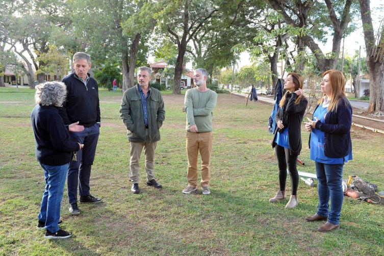 La Municipalidad realiza obras integrales en la plaza Gregoria Matorras
