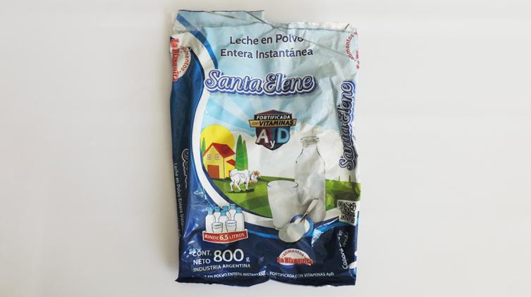 La Assal estableció un alerta alimentaria sobre la leche en polvo entera Santa Elene
