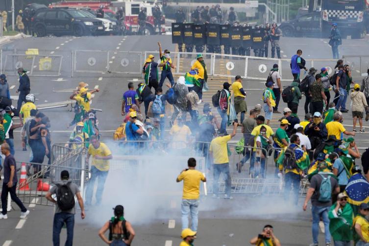 Detuvieron a un policía brasileño por omisiones en el intento de golpe de Estado