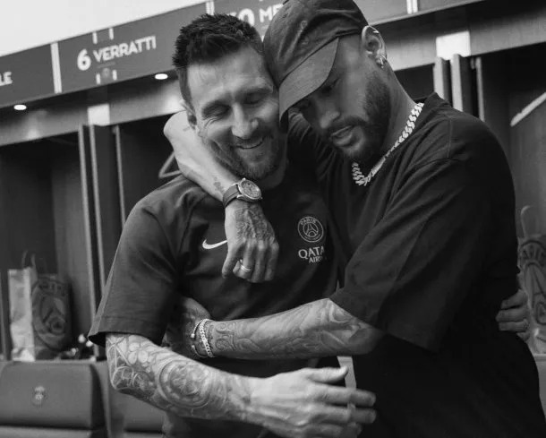 Neymar despidió a Lionel Messi del PSG: 