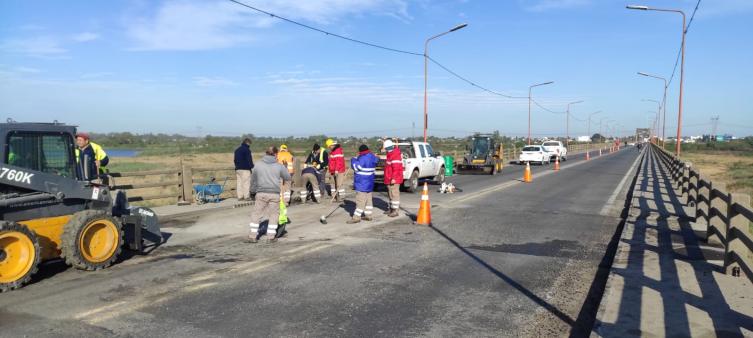 Vialidad Nacional terminó con los trabajos de reparación en el Puente Carretero