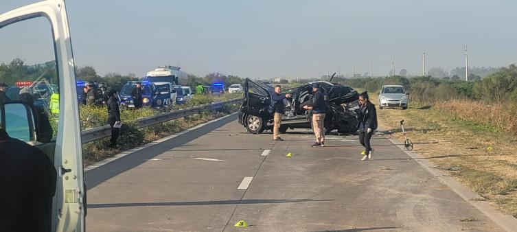 Foto del accidente que protagonizó esta mañana Senn. Gentileza LT9