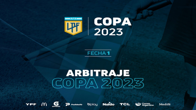 LPF: árbitros para la 1ª jornada