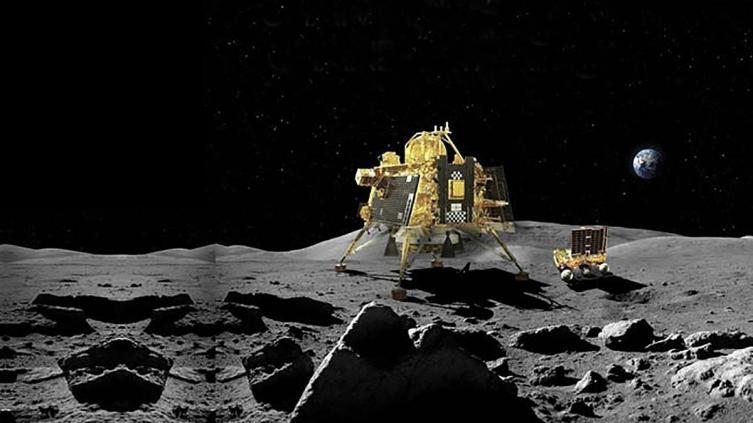 El robot indio empezó a explorar el polo sur de la Luna