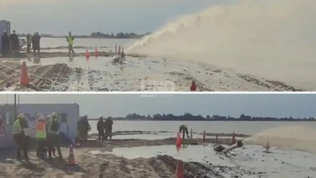 Gasoducto Santa Fe: terminó la primera etapa del cruce de la laguna