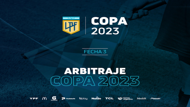 LPF: árbitros para la 3ª jornada