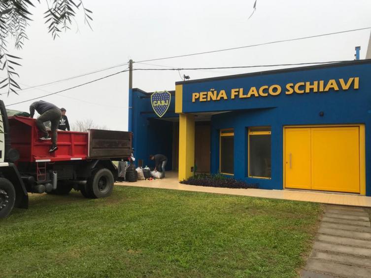 La peña de Rolando “el flaco” Schiavi se suma a la campaña Juntá, Reciclá, Transformá