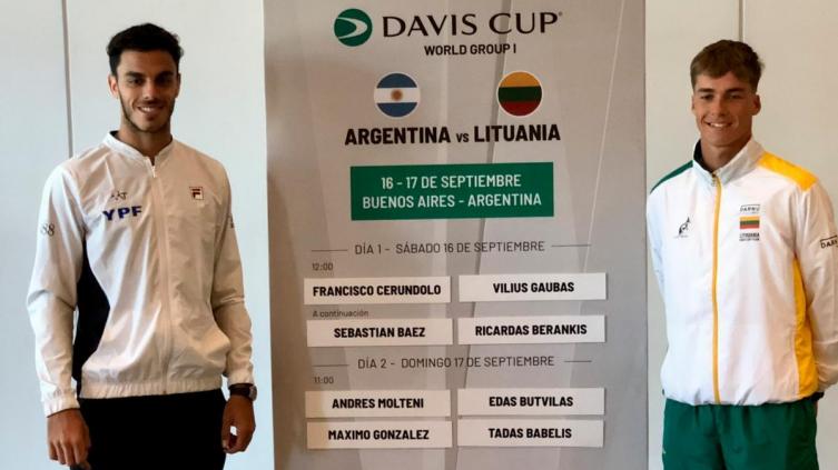 Francisco Cerúndolo abre la serie ante Lituania