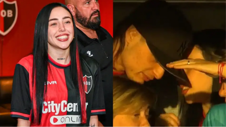 El video de Nicki Nicole y Peso Pluma juntos en la cancha alentando a Newell’s