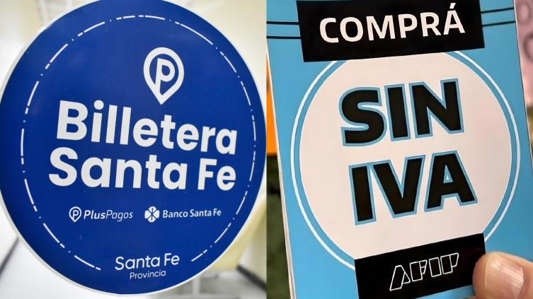 Las compras con tarjeta de débito hechas con Billetera Santa Fe se incorporan al programa nacional Compre Sin IVA