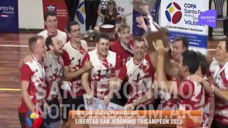 Copa Santa Fe de vóley: Libertad SJN se consagró tricampeón