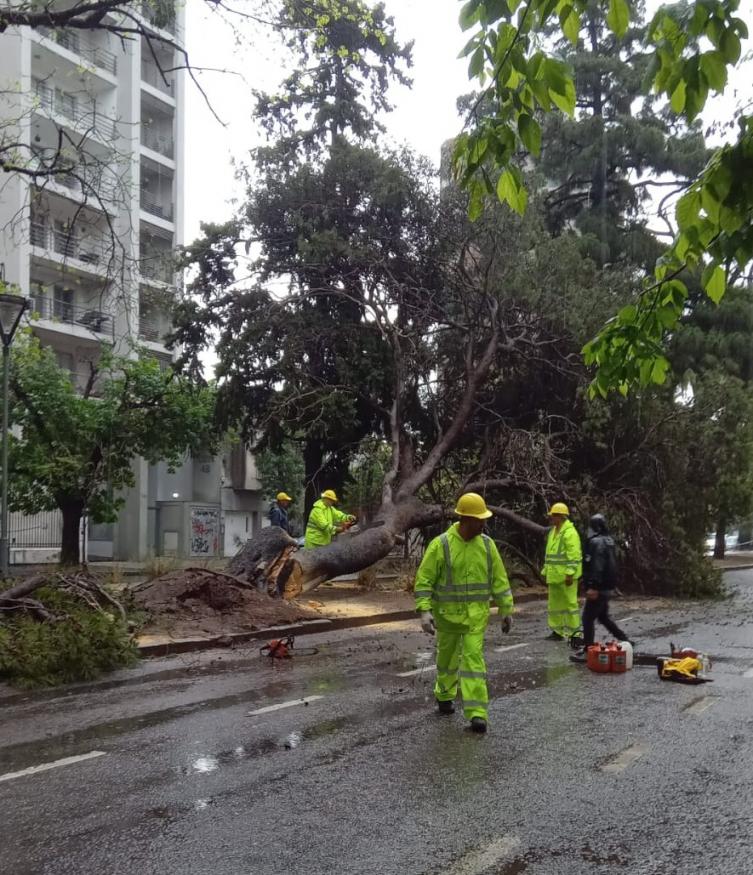 Jatón encabezó una reunión con las áreas operativas por la lluvia