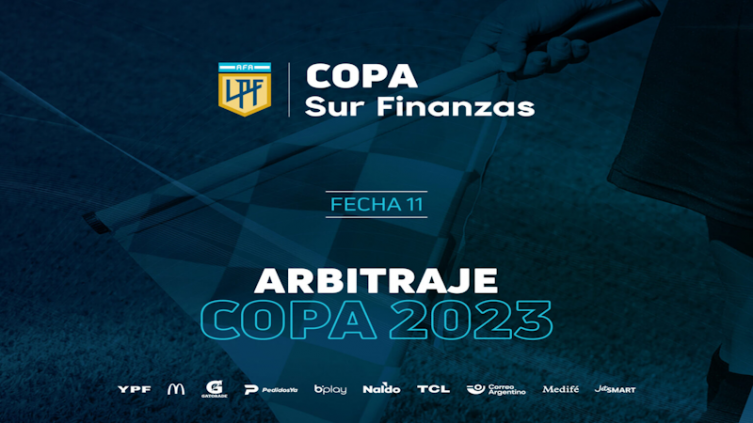 LPF: árbitros para la 11ª jornada