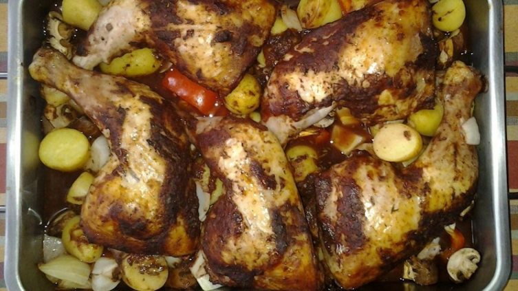 El método más rápido de hacer pollo al horno