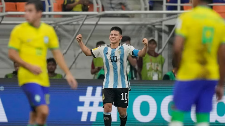 Argentina goleó a Brasil y es semifinalista del Mundial Sub 17