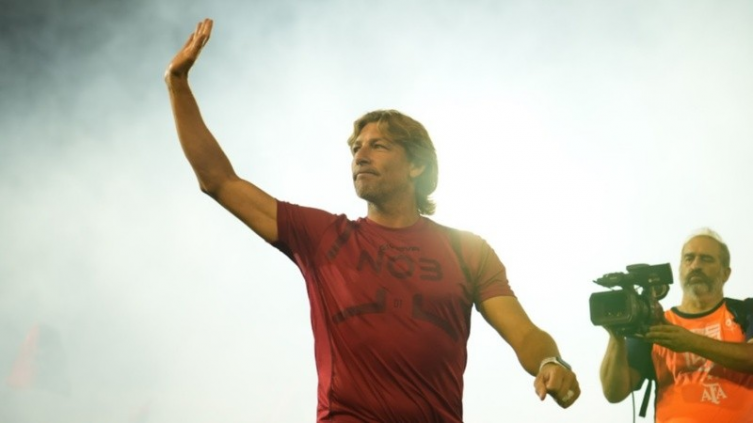 Heinze en su última conferencia de prensa