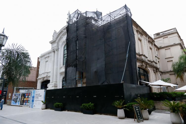 La obra de restauración del Teatro Municipal ya tiene un 60% de avance