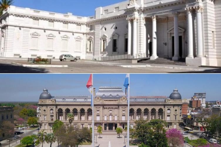 Operativo y cortes de tránsito por la asunción de Pullaro