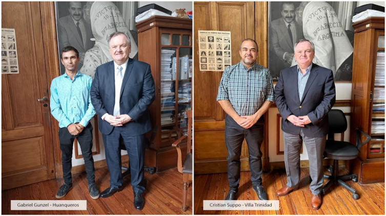 Michlig mantuvo reuniones de trabajo con los Ptes. Comunales 