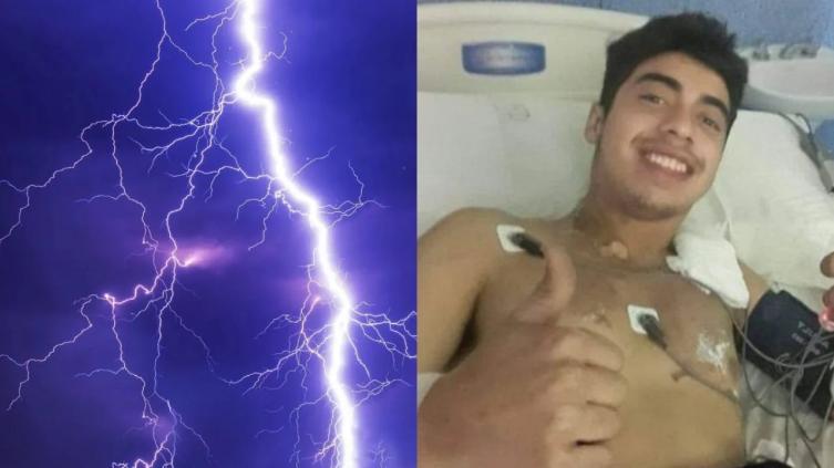 Habló el joven al que le cayó un rayo en San Luis: “Se me apagó la luz y desperté en el hospital”