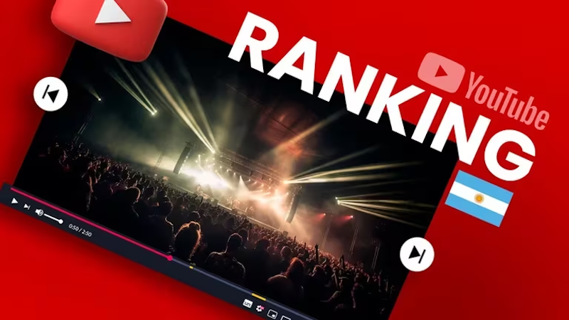 Ranking de YouTube en Argentina
