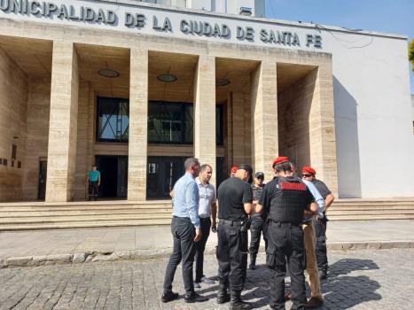 Amenaza de bomba en la municipalidad de Santa Fe