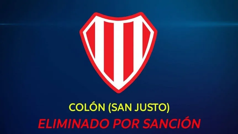 Regional Amateur: Colón de San Justo fue eliminado tras golpear a un árbitro