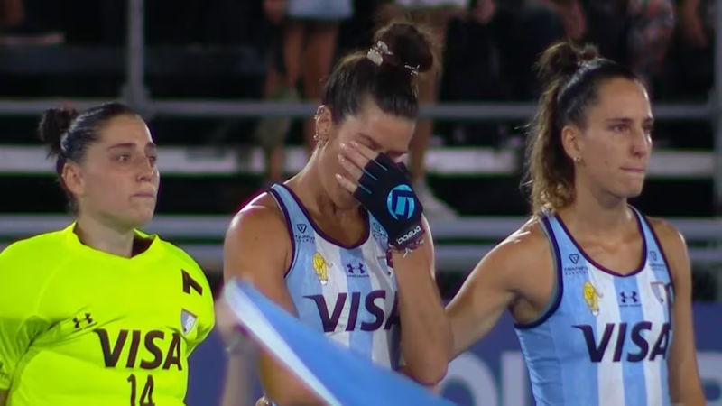 Las Leonas: el emotivo minuto de silencio tras la muerte de Gabriela Pando